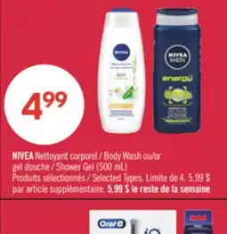 Pharmaprix NIVEA Body Wash or gel Shower Gel (500 mL) offer
