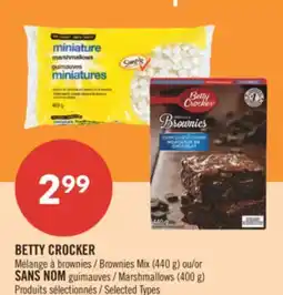 Pharmaprix BETTY CROCKER Brownies Mix (440 g) or NO NAME Marshmallows (400 g) offer