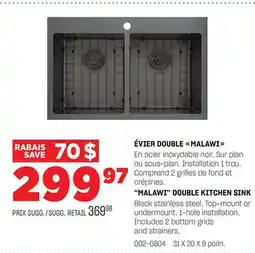 BMR ÉVIER DOUBLE MALAWI offer