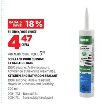 BMR SCELLANT POUR CUISINE ET SALLE DE BAIN offer