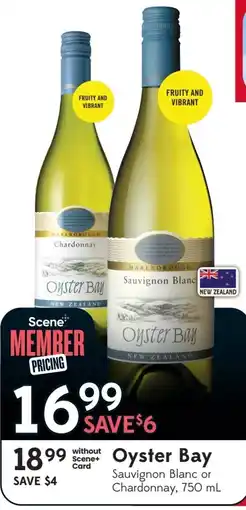 Oyster Bay Sauvignon Blanc or Chardonnay