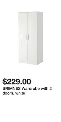 IKEA BRIMNES Wardrobe with 2 doors, white offer