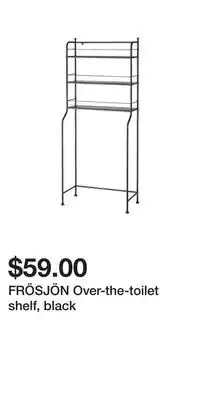 IKEA FRÖSJÖN Over-the-toilet shelf, black offer