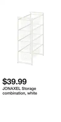 IKEA JONAXEL Storage combination, white offer