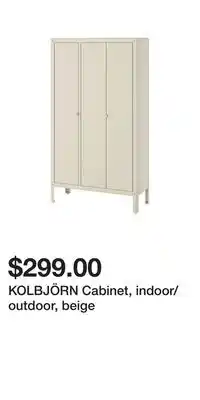 IKEA KOLBJÖRN Cabinet, indoor/outdoor, beige offer