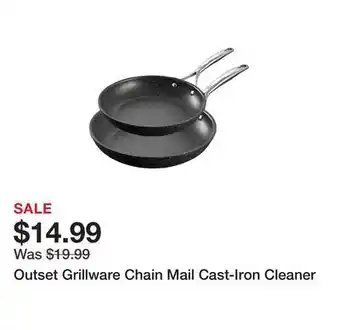 TSC Stores Outset Grillware Chain Mail Cast-Iron Cleaner offer