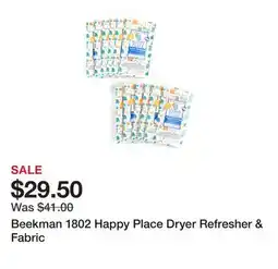 TSC Stores Beekman 1802 Happy Place Dryer Refresher & Fabric offer