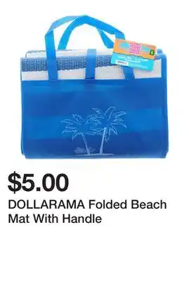 Dollarama DOLLARAMA Folded Beach Mat With Handle offer