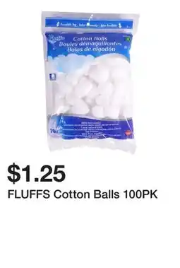Dollarama FLUFFS Cotton Balls 100PK offer