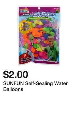 Dollarama SUNFUN Self-Sealing Water Balloons offer