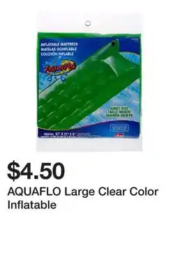 Dollarama AQUAFLO Large Clear Color Inflatable offer