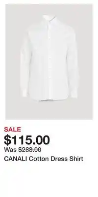 Holt Renfrew CANALI Cotton Dress Shirt offer