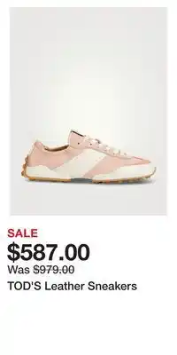 Holt Renfrew TOD'S Leather Sneakers offer