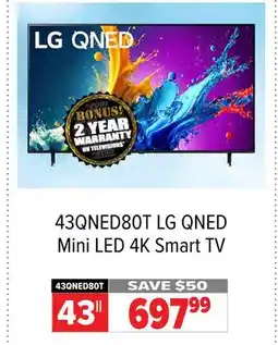 2001 Audio Video LG QNED Mini LED 4K Smart TV offer
