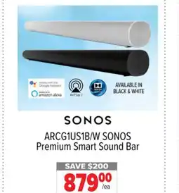 2001 Audio Video SONOS Premium Smart Sound Bar offer