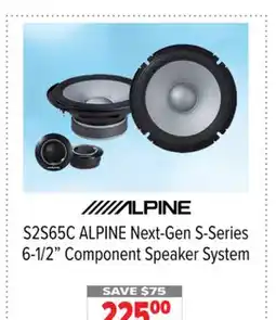2001 Audio Video ALPINE Next-Gen S-Series 6-1/2 Component Speaker System offer