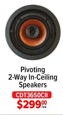 2001 Audio Video KLIPSCH 6.5 2 WAY IN CEILING SPEAKER offer