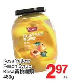 T&T Supermarket KOSA YELLOW PEACH SYRUP, 480G offer