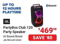 Visions Electronics JBL PartyBox Club 120 Party Speaker offer
