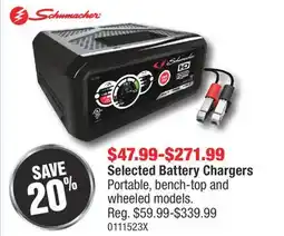PartSource Selected Battery Chargers offer