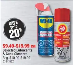 PartSource Selected Lubricants & Gunk Cleaners offer