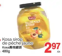 T&T Supermarket KOSA SIROP DE PÊCHE JAUNE, 480g offer