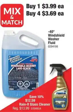 PartSource Rain-X Glass Cleaner offer