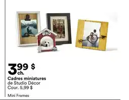 Michaels Cadres miniatures de Studio Décor offer