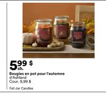Michaels Bougies en pot pour l'automne d'Ashland offer