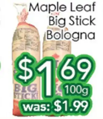 Ample Food Market Maple Leaf Big Stick Bologna offer