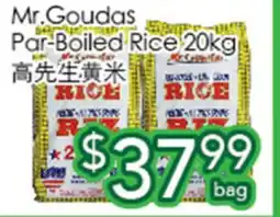 Ample Food Market Mr.Goudas Par-Boiled Rice 20kg offer