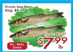 Sunny Food Mart Fresh Sea Bass offer