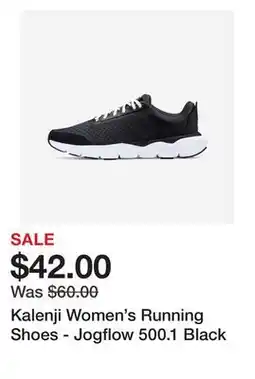 Decathlon Kalenji Women's Running Shoes - Jogflow 500.1 Black offer