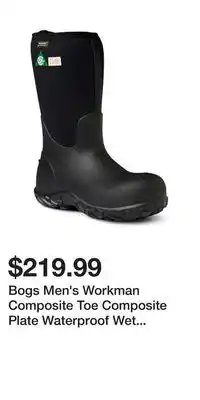 Mark's Bogs Men's Workman Composite Toe Composite Plate Waterproof Wet Weather Work Boot offer