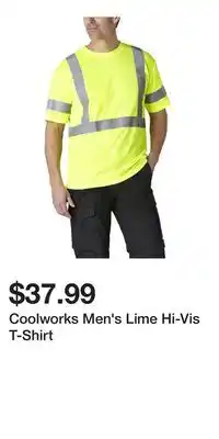 Mark's Coolworks Men's Lime Hi-Vis T-Shirt offer