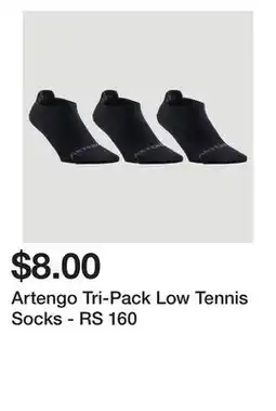 Artengo Tri-Pack Low Tennis Socks - RS 160