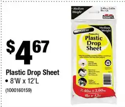Home Depot Plastic Drop Sheet offer
