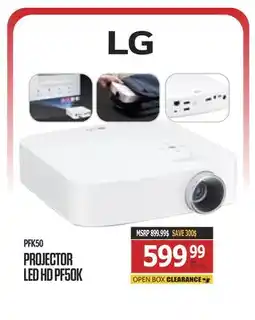 Centre Hi-Fi LG PROJECTOR LED HD PF50K offer