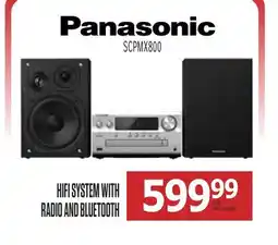 Centre Hi-Fi PANASONIC HIFI SYSTEM WITH RADIO AND BLUETOOTH offer