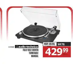 Centre Hi-Fi AUDIO-TECHNICA FULLY BELT DRIVEN TURNTABLE MANUAL offer