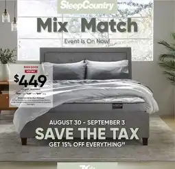 Sleep Country Distinction Series Dani Mattress offer
