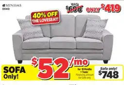 Surplus Furniture Clive Sky Sofa offer