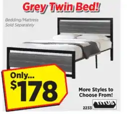 Surplus Furniture Grey Twin Bed offer