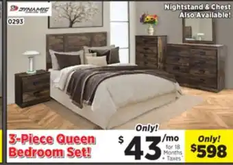 Surplus Furniture Montana 3-Piece Queen Bedroom Set offer