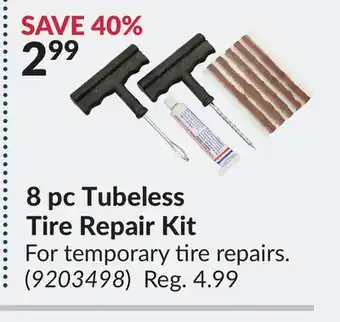 Princess Auto 8 pc Tubeless Tire Repair Kit offer