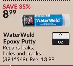Princess Auto WaterWeld Epoxy Putty offer