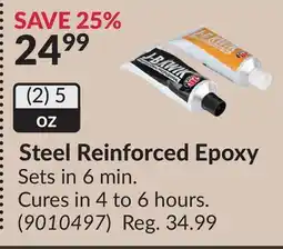 Princess Auto Steel Reinforced Epoxy Sets offer
