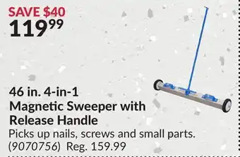 Princess Auto 46 in. 4-in-1 Magnetic Sweeper with Release Handle offer