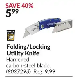 Princess Auto Folding/Locking Utility Knife offer