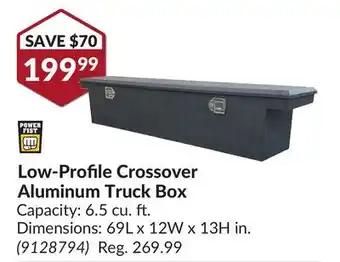 Princess Auto Low-Profile Crossover Aluminum Truck Box offer
